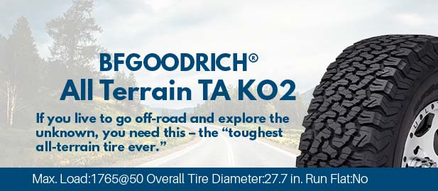 BF Goodrich All-Terrain T/A KO2 tire | Cavalier Automotive